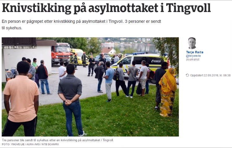 All these examples talk about migrants raping, gang raping or stabbing other migrants.