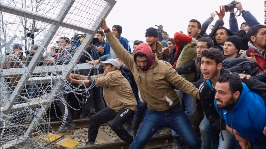 These men though, who break down barriers to illegally gain access to Europe...