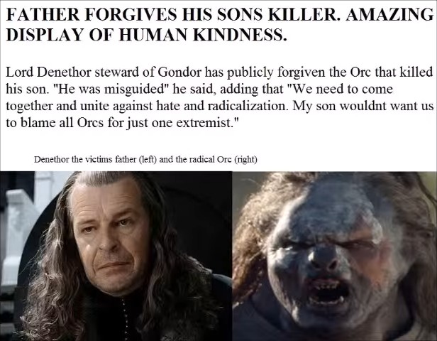 Father forgives his sons killer. Amazong display of human kindness.
