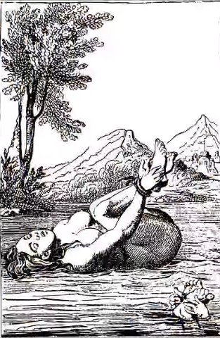 Christians torturing European women, because they kept the European Paganism alive.