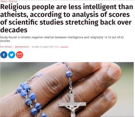 And by 'religious' they mean Christian, Jewish or Muslim.