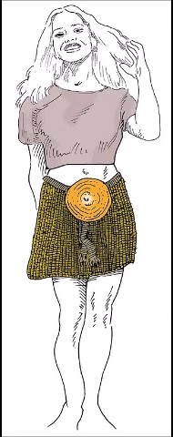Modern illustration, showing how she would have looked.